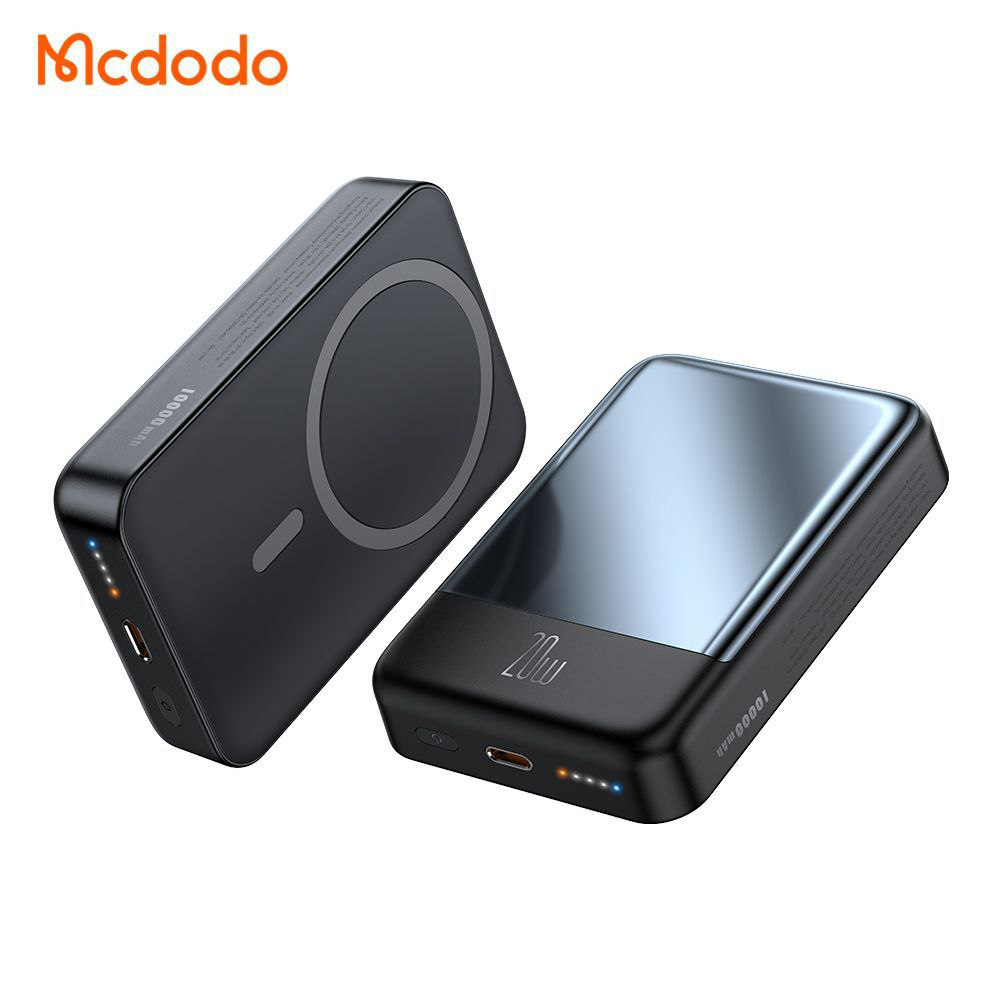 2powerbank 20w 10000mah wireless magsafe mcdodo mc 4260 black pitopar com