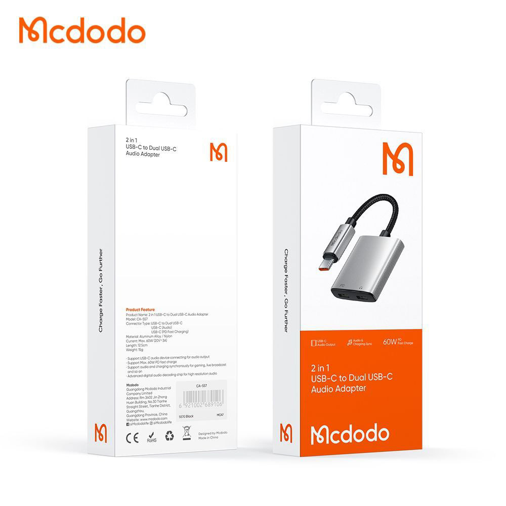 6tabdil-typeC-to-2TypeC-mcdodo-CA-5570-pitopar-com