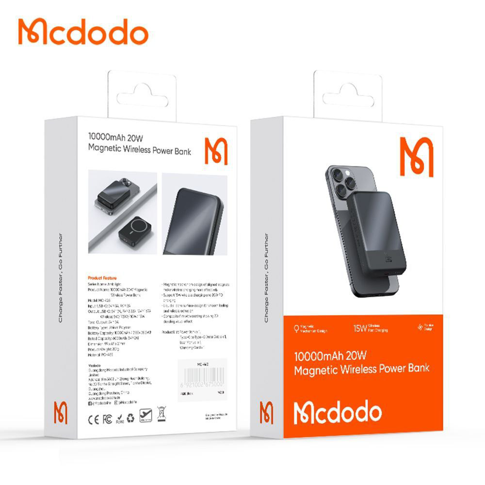 7powerbank-20w-10000mah-wireless-magsafe-mcdodo-mc-4260-black-pitopar-com