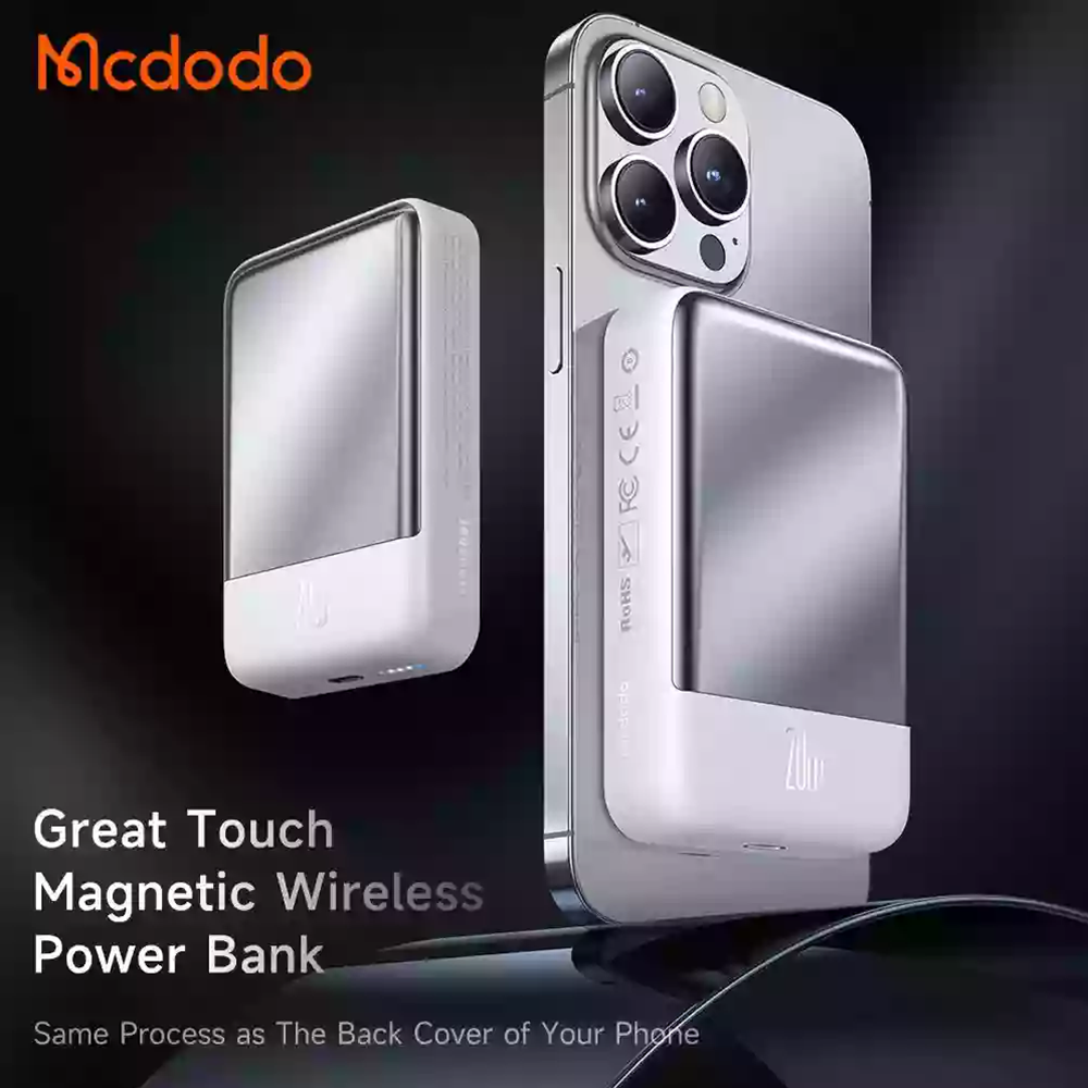 powerbank-20w-10000mah-wireless-magsafe-mcdodo-mc-4260-white-pitopar-com