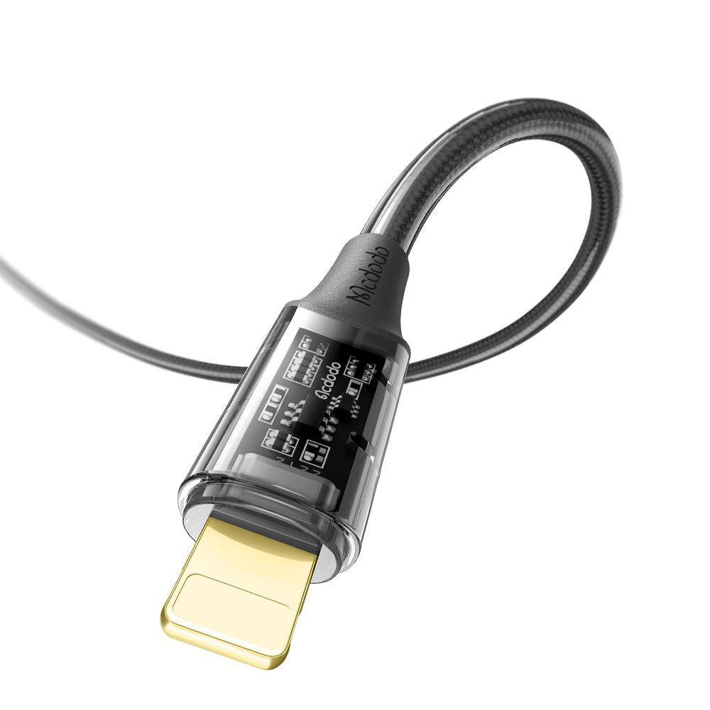 2cable-mcdodo-usb-to-lightning-black-CA-208-pitopar-com