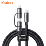 3cable mcdodo typeC to typeC and lightning CA 0450 pitopar com