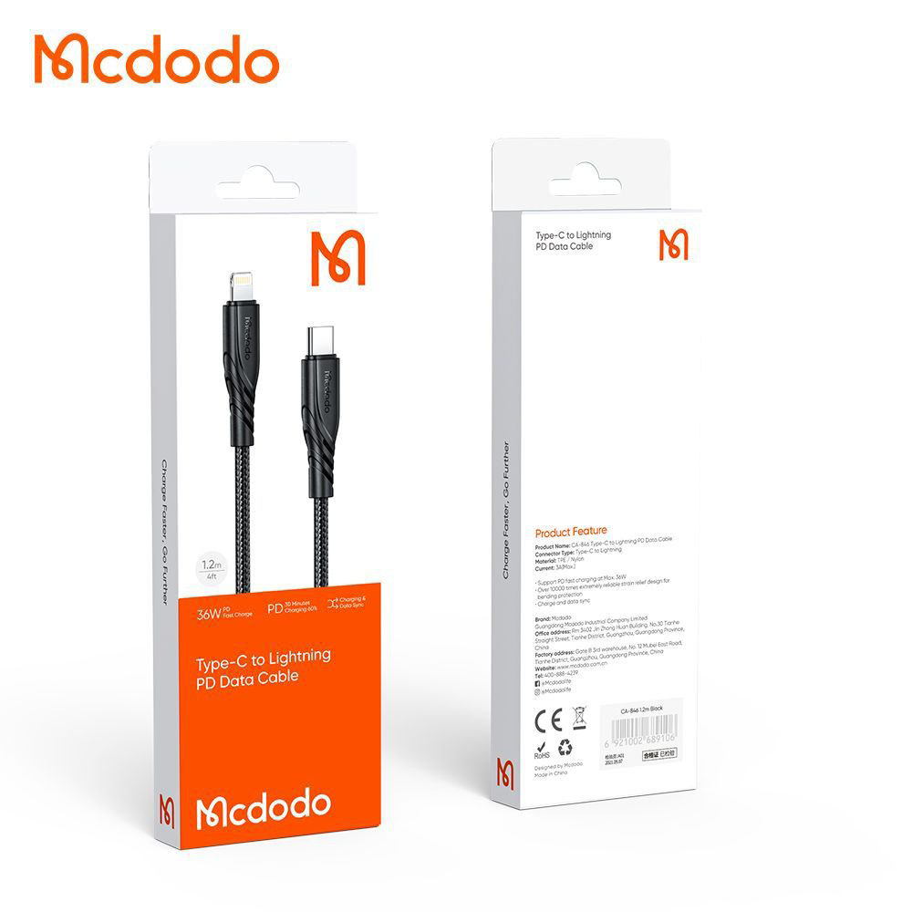 4cable-20w-mcdodo-typeC-to-lightning-CA-846-pitopar-com