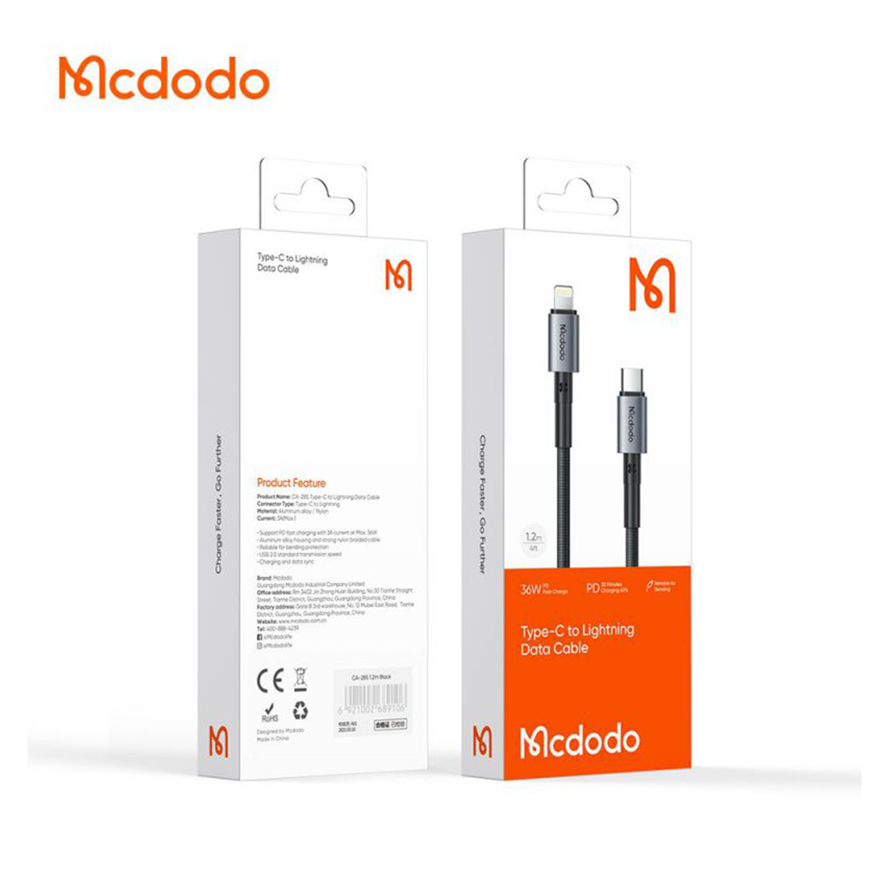 5cable-mcdodo-typeC-to-lightning-CA-2851-pitopar-com