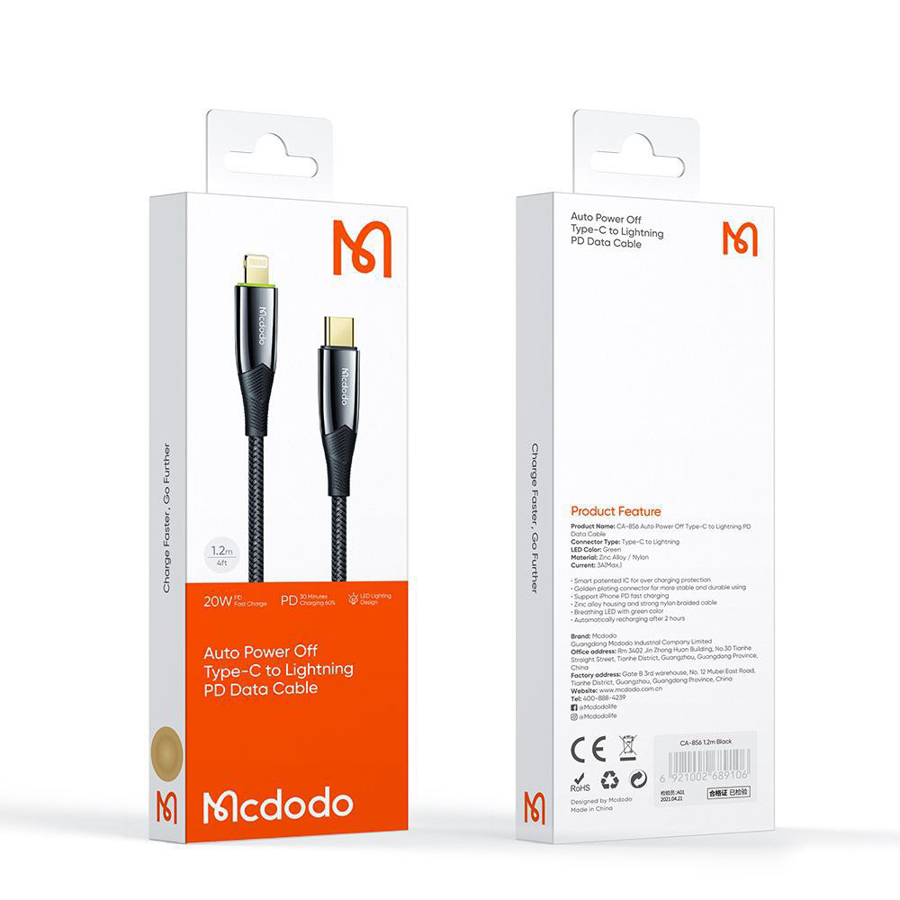 7cable-mcdodo-typeC-to-ligntning-CA-856-pitopar-com