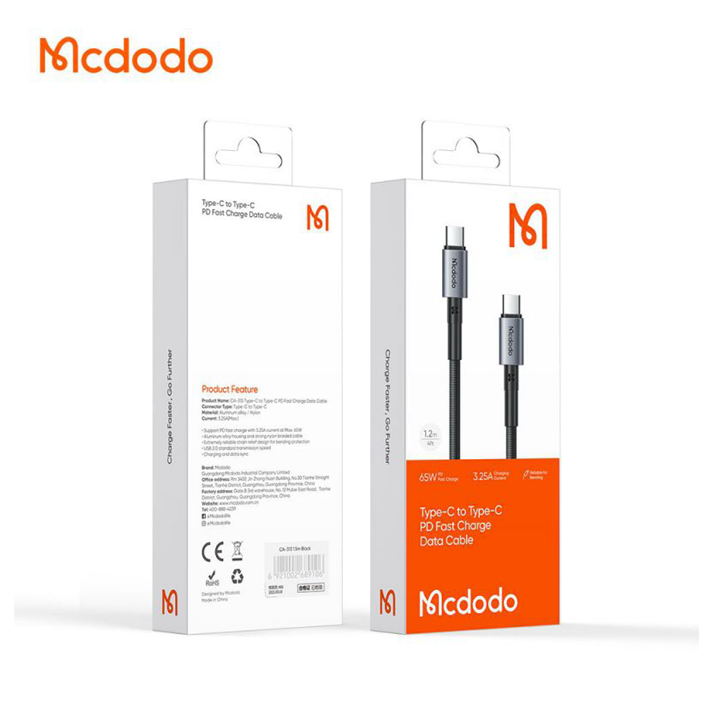 cable-mcdodo-typeC-to-typeC-CA-3130-pitopar-com